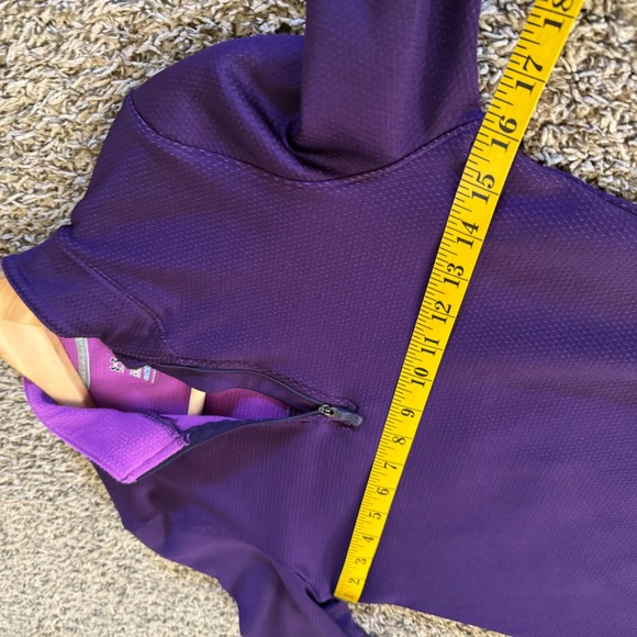 Under Armour Womens ColdGear Purple Half Zip Pullover Fitted Top SM - Picture 6 of 7